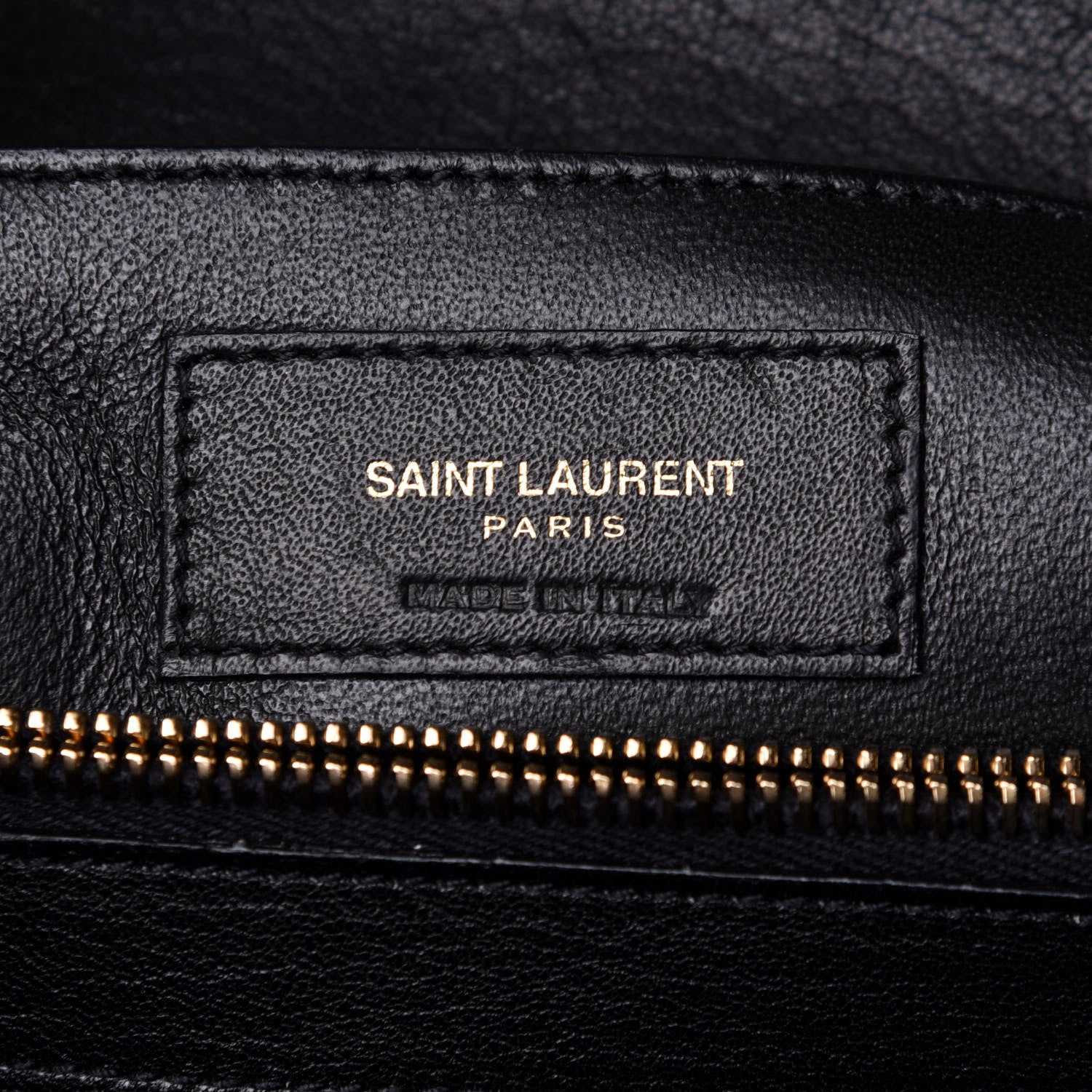Saint Laurent Sheepskin Matelasse Chevron Monogram Large College Satchel Black 7 of 12