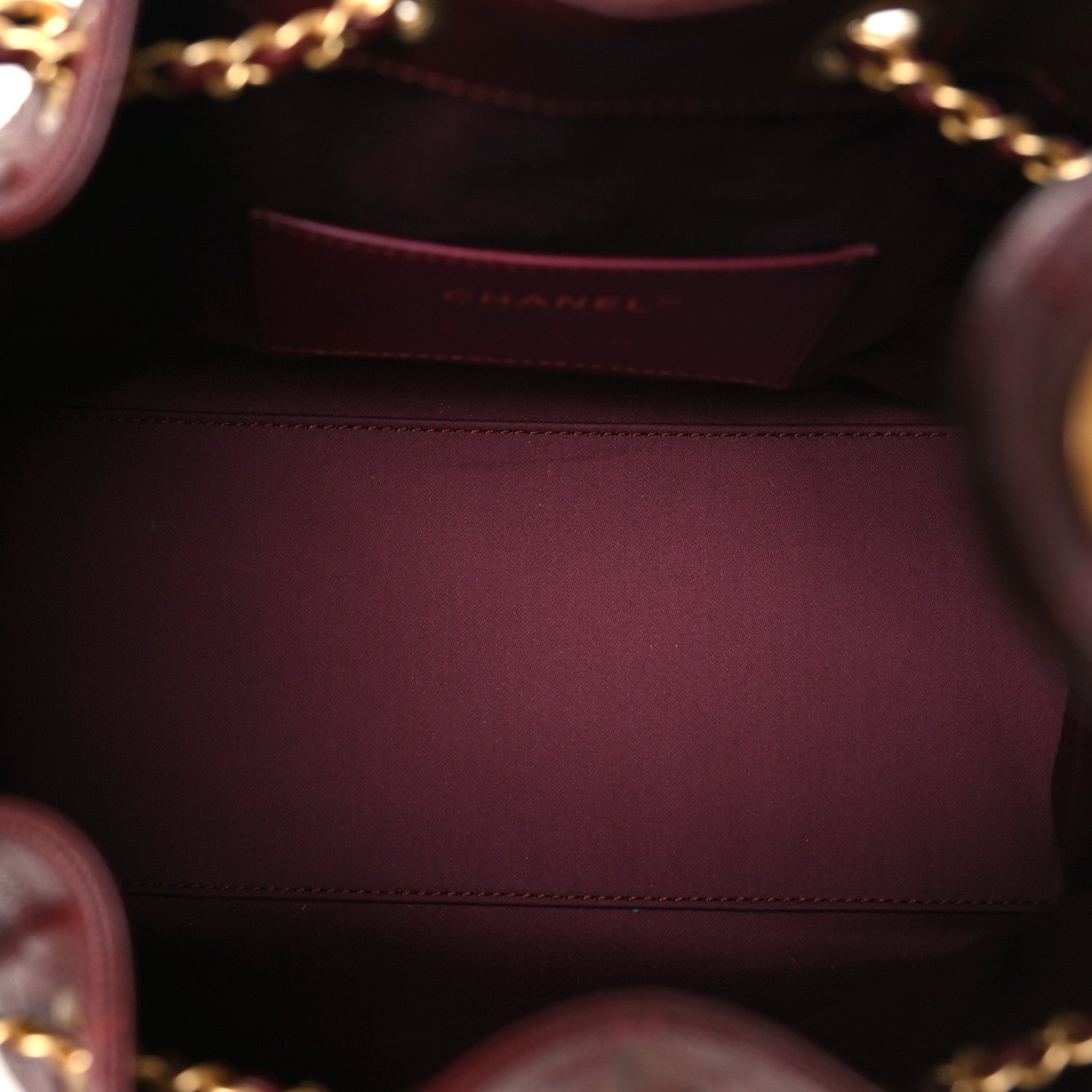 Chanel Caviar Quilted Small Chanel 25 Handbag Burgundy 5 of 12