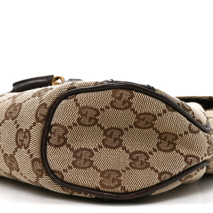 Gucci Monogram Horsebit Chain Flap Shoulder Bag Brown 9 of 9