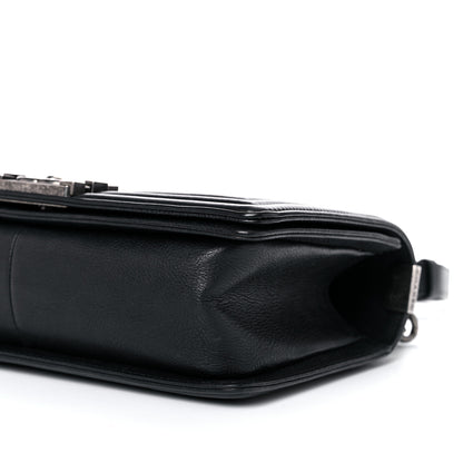 Chanel Calfskin Quilted Medium Boy Flap Black 9 of 14