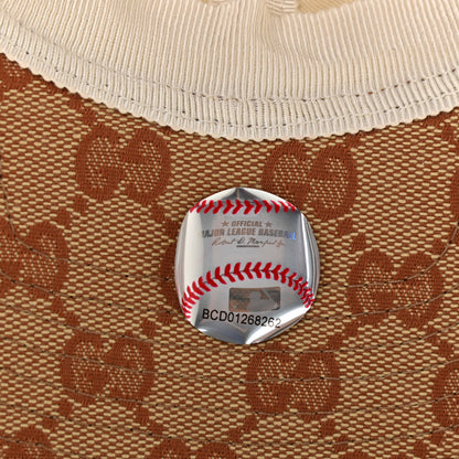 Gucci X MLB Monogram LA Dodgers Baseball Hat 57-61 Beige Ruggine 9 of 9