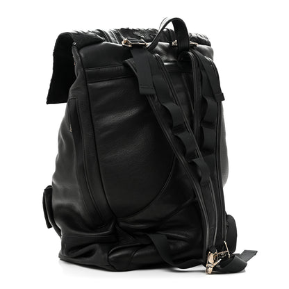 Chrome Hearts Calfskin Cross Patch Moto Backpack Black 3 of 11