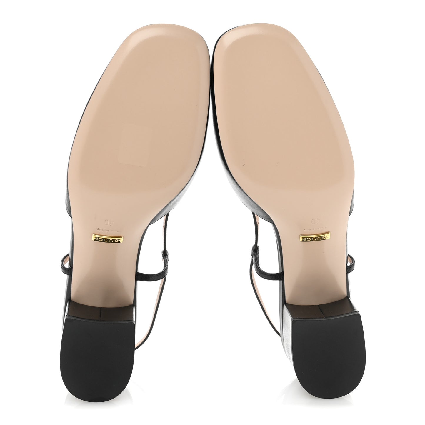 Malaga Kid Horsebit 70mm Slingback Pumps 40 Black