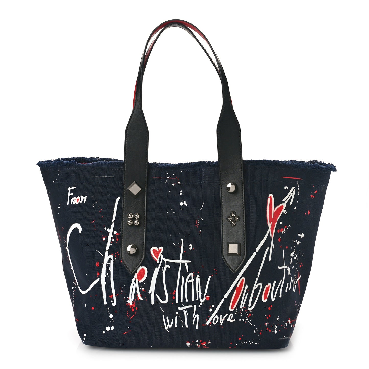 Denim Frangibus Printed Tote Dark Blue Multicolor