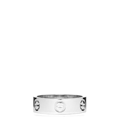 Cartier 18K White Gold 5.5mm LOVE Ring 52 6 1 of 5