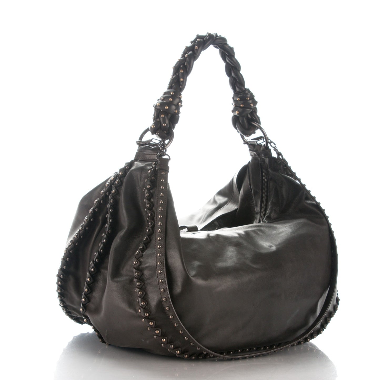 Waxed Calfskin Hobo Espresso