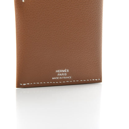 Hermes Evercolor Citadelle 4CC Card Holder Gold 6 of 7