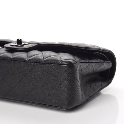 Chanel Crumpled Calfskin Quilted Medium Double Flap So Black 9 of 10