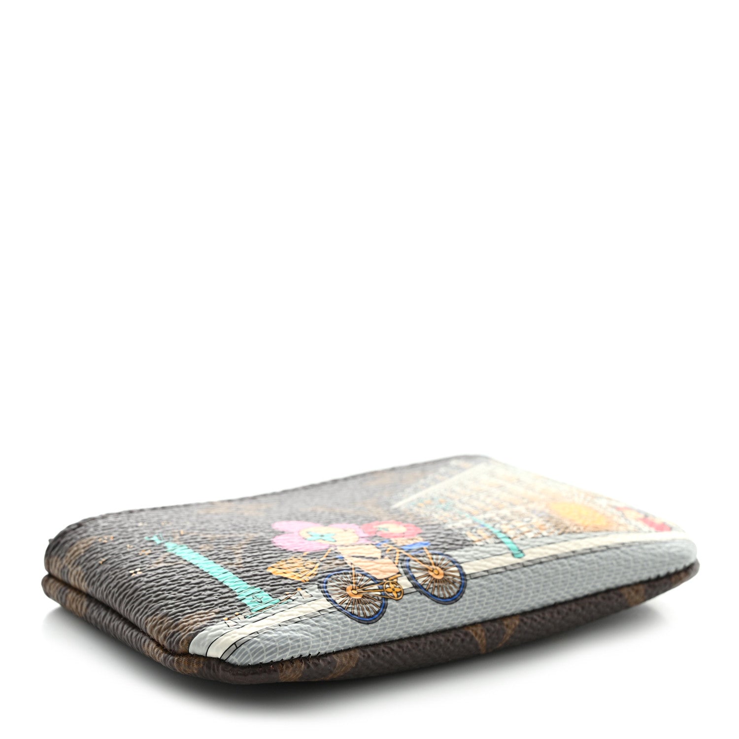 Louis Vuitton Monogram 2022 Christmas Animation Paris Key Pouch Pink 4 of 8
