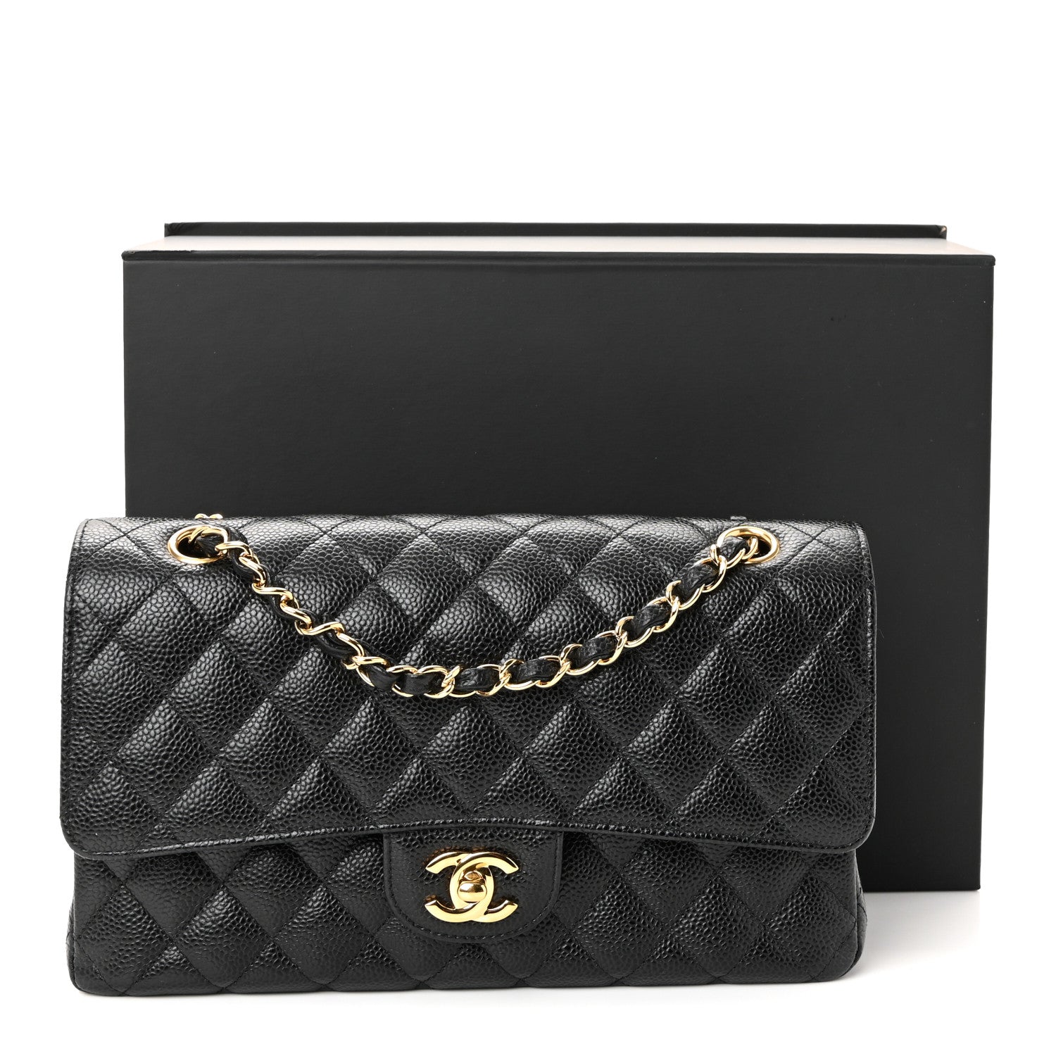 Chanel Caviar Quilted Medium Double Flap Black 11 of 11