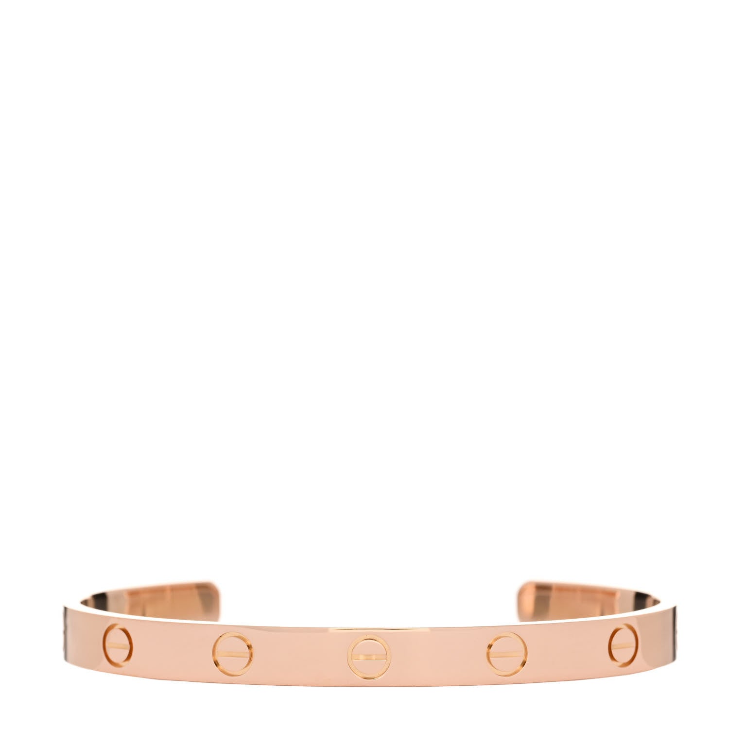 Cartier 18K Pink Gold LOVE Cuff Bracelet 17 1 of 4