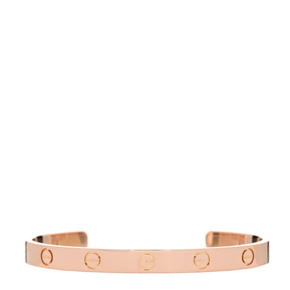 Cartier 18K Pink Gold LOVE Cuff Bracelet 17 1 of 4