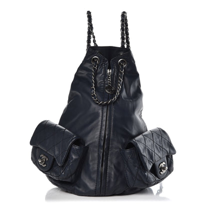 Chanel Calfskin Large Backpack Is Back Navy 1 of 8