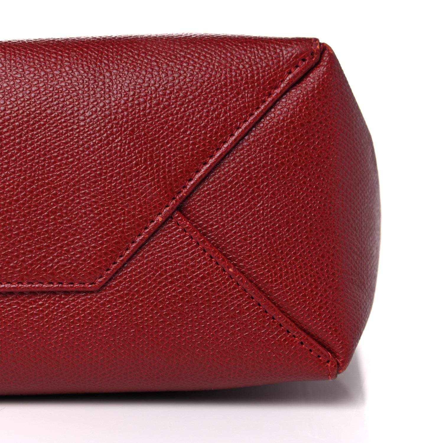 Celine Grained Calfskin Small Vertical Bi-Cabas Cream Red 19 of 28