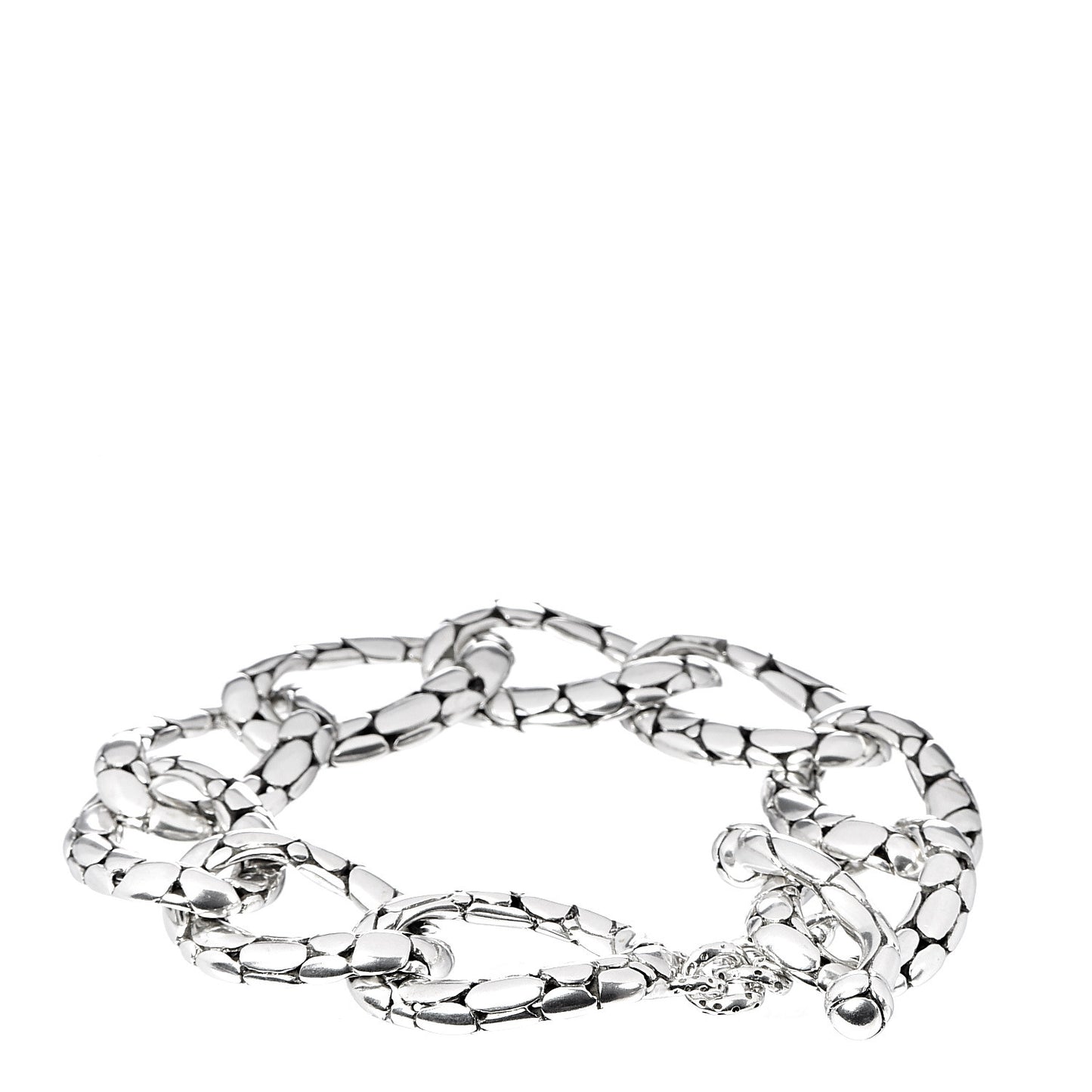 Sterling Silver Kali Pebble Link Toggle Bracelet