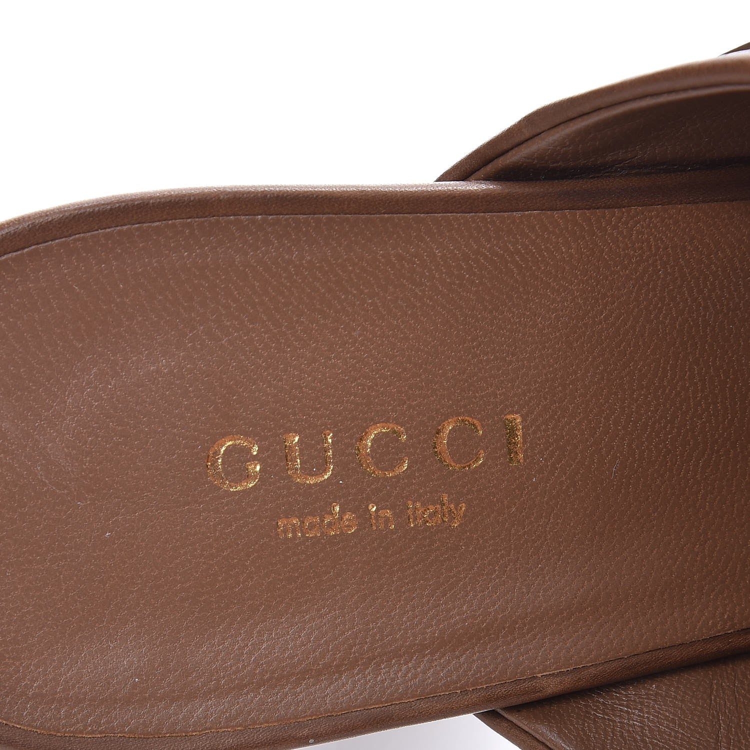 Gucci Washed Calfskin Stirrup Platform Clog Slide Sandals 36 Acero 8 of 10