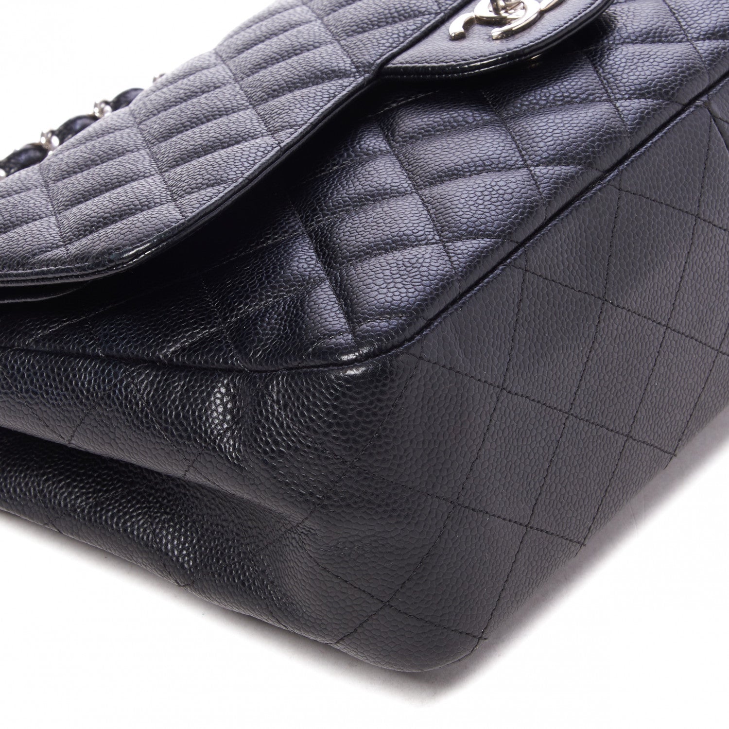 Chanel Caviar Quilted Jumbo Double Flap Black 6 of 10