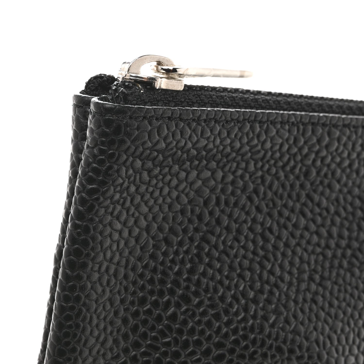 Chanel Caviar Timeless CC Cosmetic Pouch Black 8 of 8