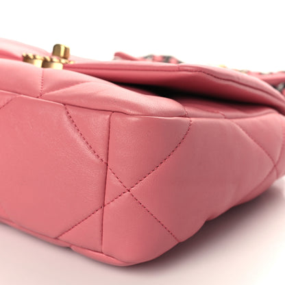 Chanel Lambskin Quilted Medium Chanel 19 Flap Pink 9 of 9
