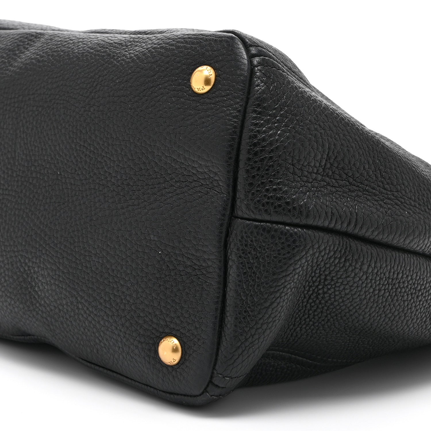 Prada Vitello Daino Tote Black 10 of 11