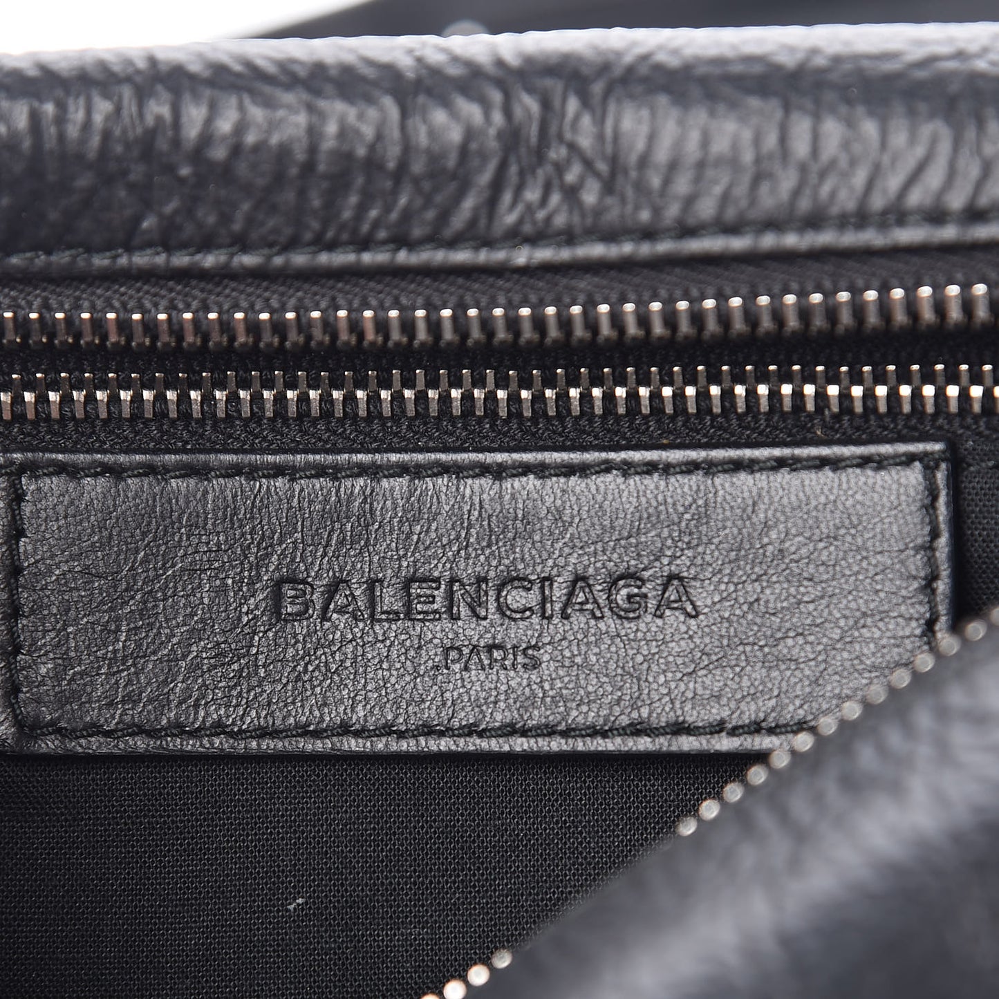 Matte Goatskin Rubber Covered Classic Hardware Mini Twiggy Black