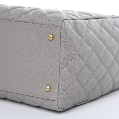 Chanel Caviar Quilted Large Coco Handle Shopping Tote Grey 11 of 11