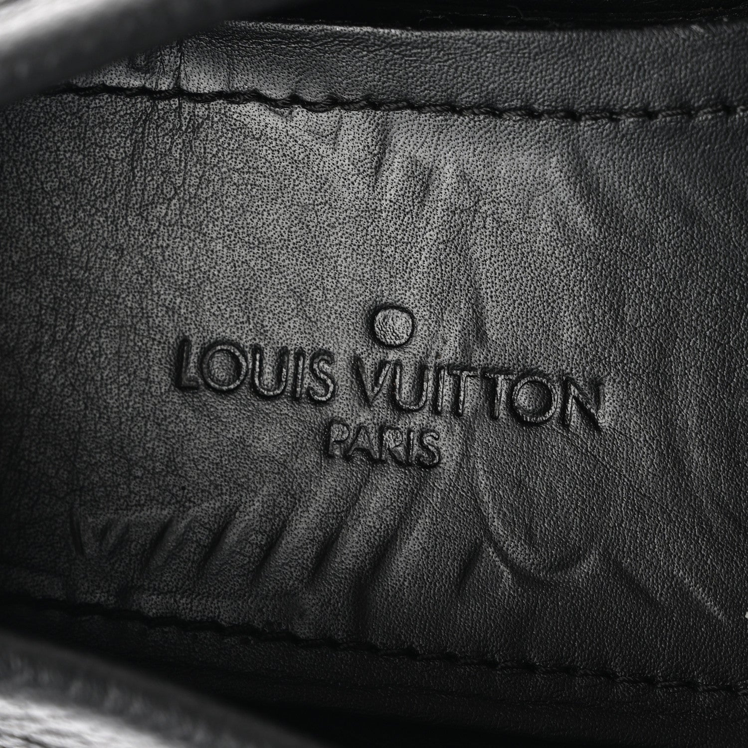 Louis Vuitton Taiga Mens Monte Carlo Car Shoe Moccasin Loafers 45 Black 7 of 11