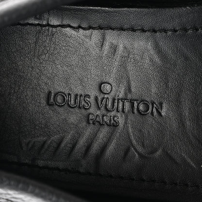Louis Vuitton Taiga Mens Monte Carlo Car Shoe Moccasin Loafers 45 Black 7 of 11