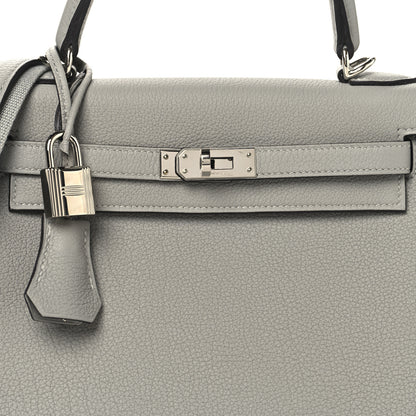 Hermes Togo Kelly Retourne 25 Gris Mouette 8 of 13
