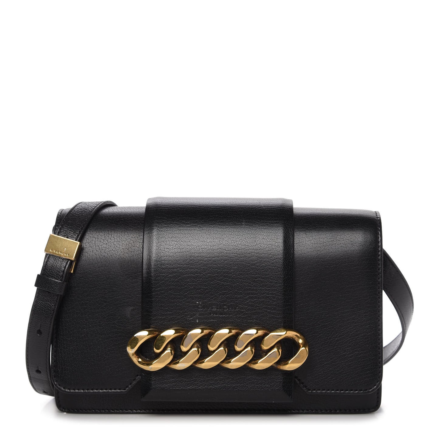 Goatskin Infinity Flap Bag Black