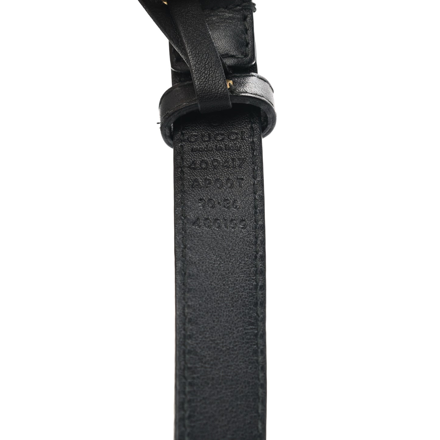 Calfskin Double G 20mm Belt 90 36 Black