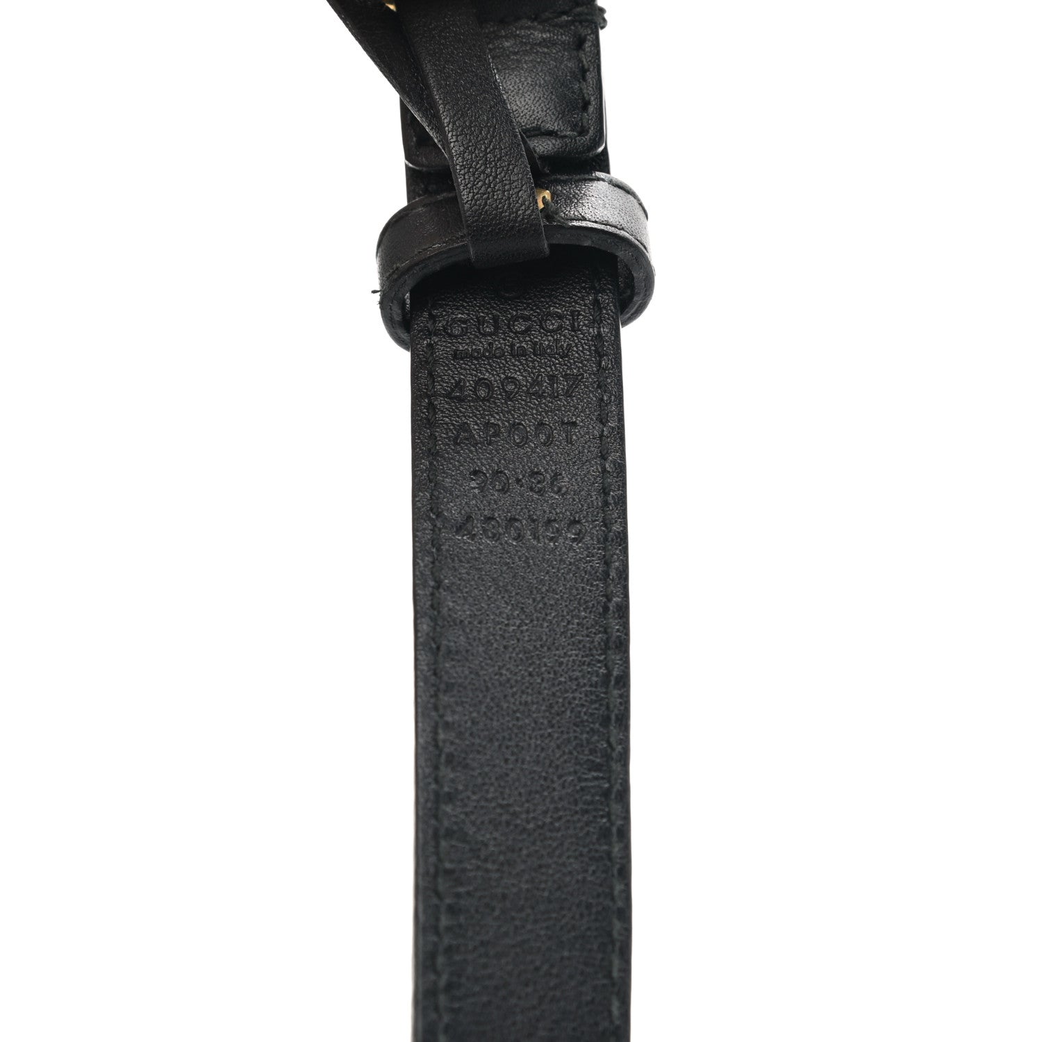Gucci Calfskin Double G 20mm Belt 90 36 Black 5 of 6