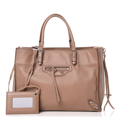 Balenciaga Veau Papier A6 Zip Around Tote Sable 1 of 8