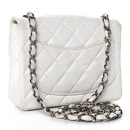 Chanel Caviar Quilted Mini Square Flap White 2 of 13