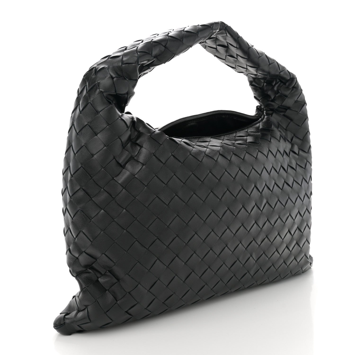 Bottega Veneta Calfskin Intrecciato Small Hop Black 3 of 10