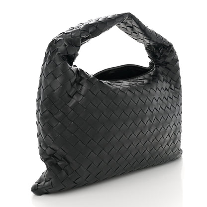 Bottega Veneta Calfskin Intrecciato Small Hop Black 3 of 10