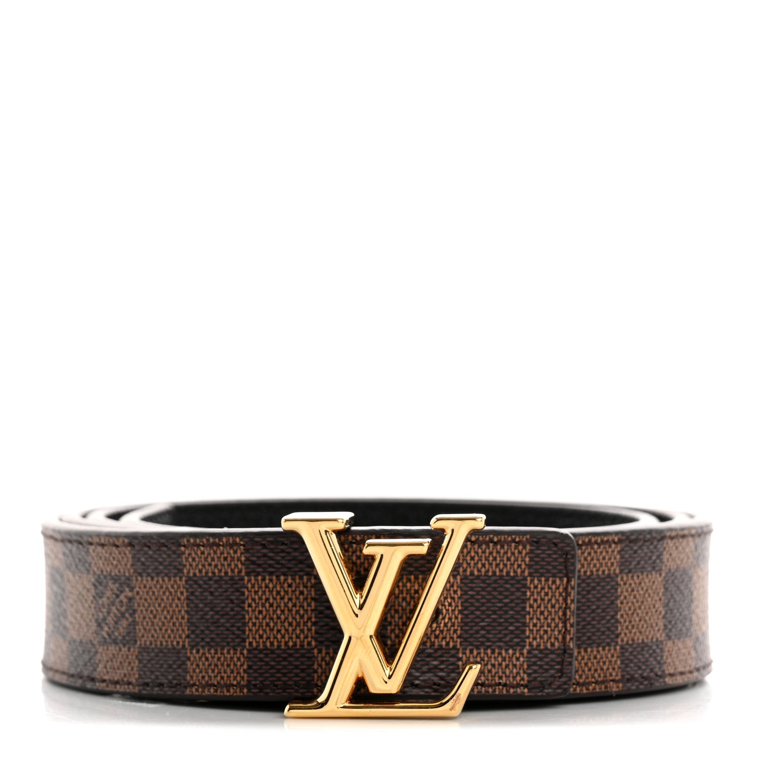 Louis Vuitton Calfskin Damier Ebene 25mm LV Iconic Reversible Belt 90 36 1 of 9