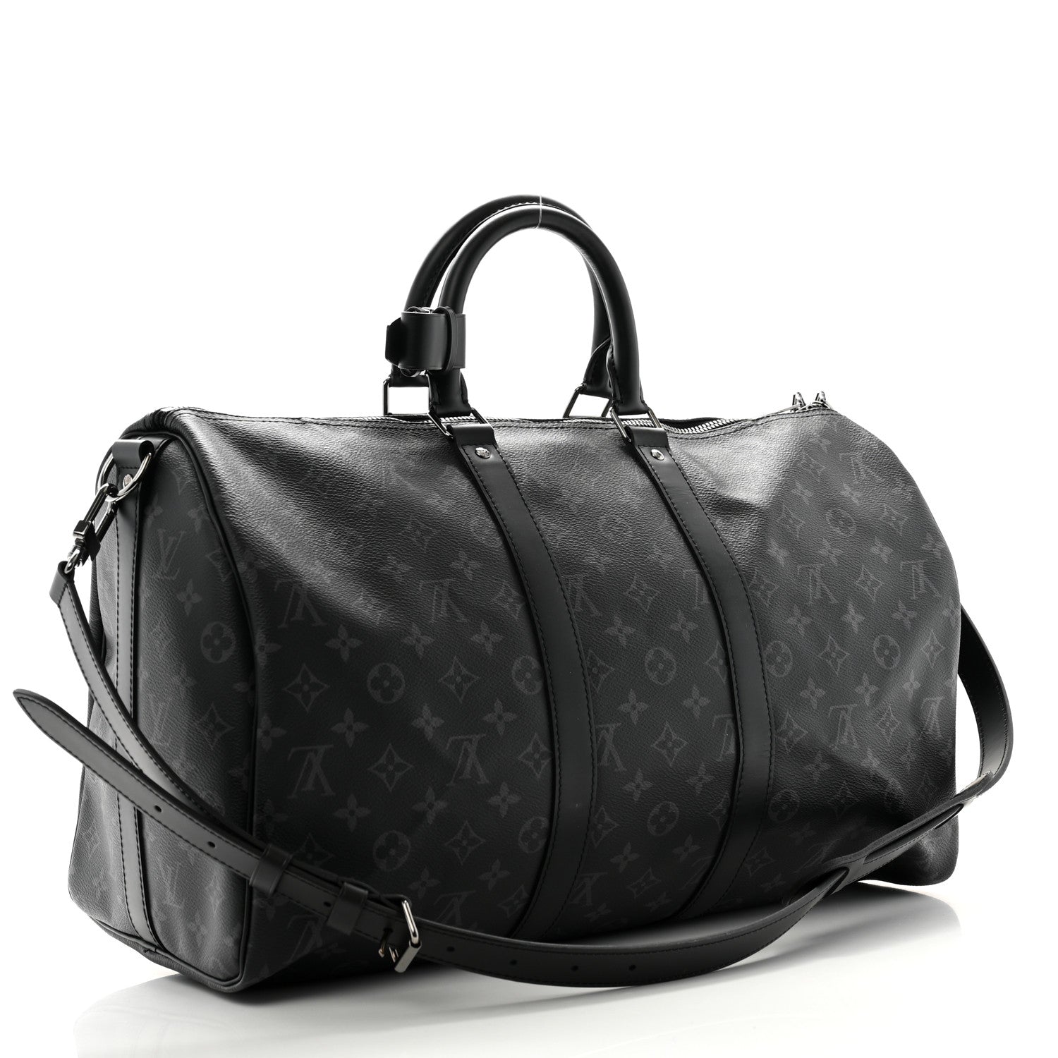 Louis Vuitton Monogram Eclipse Keepall Bandouliere 45 2 of 12