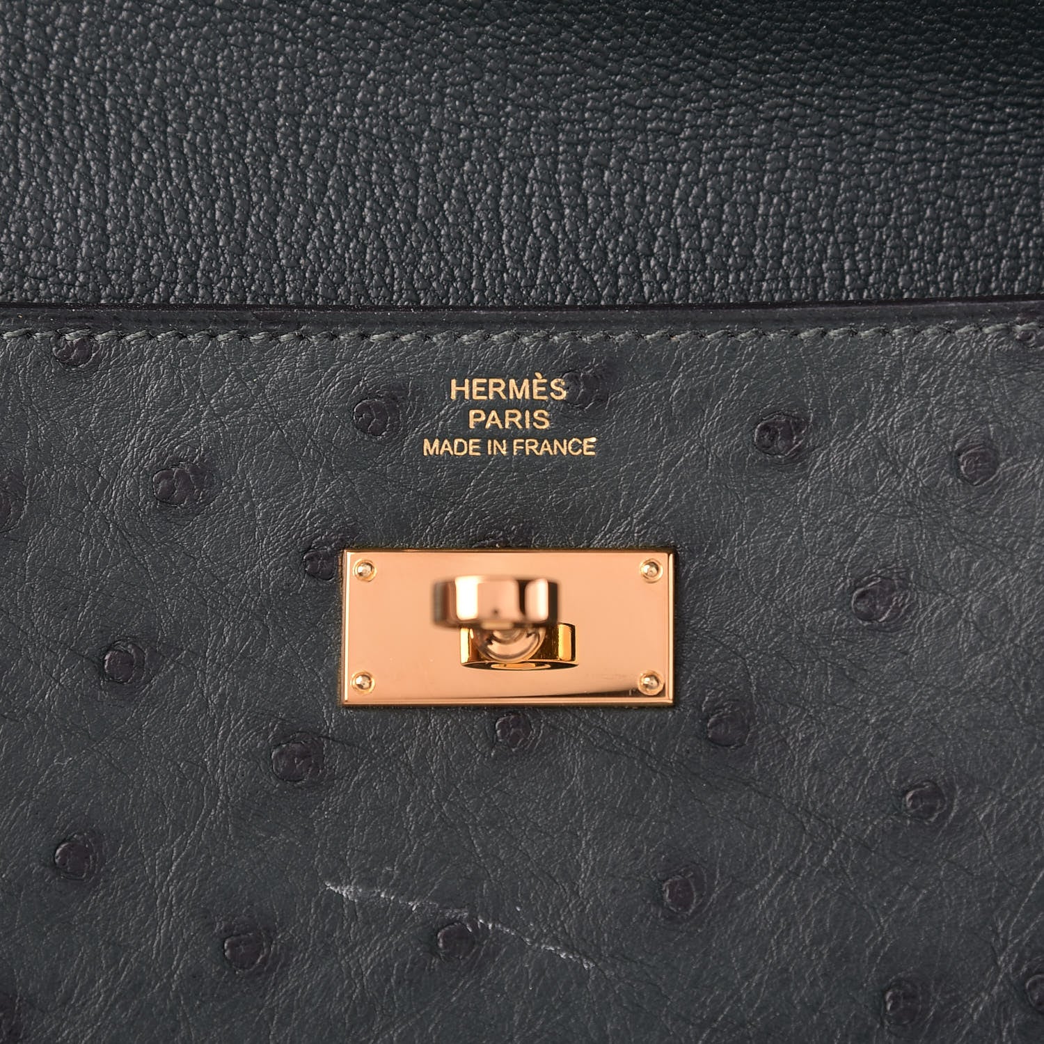 Hermes Ostrich Kelly Longue Wallet Vert Titien 6 of 8