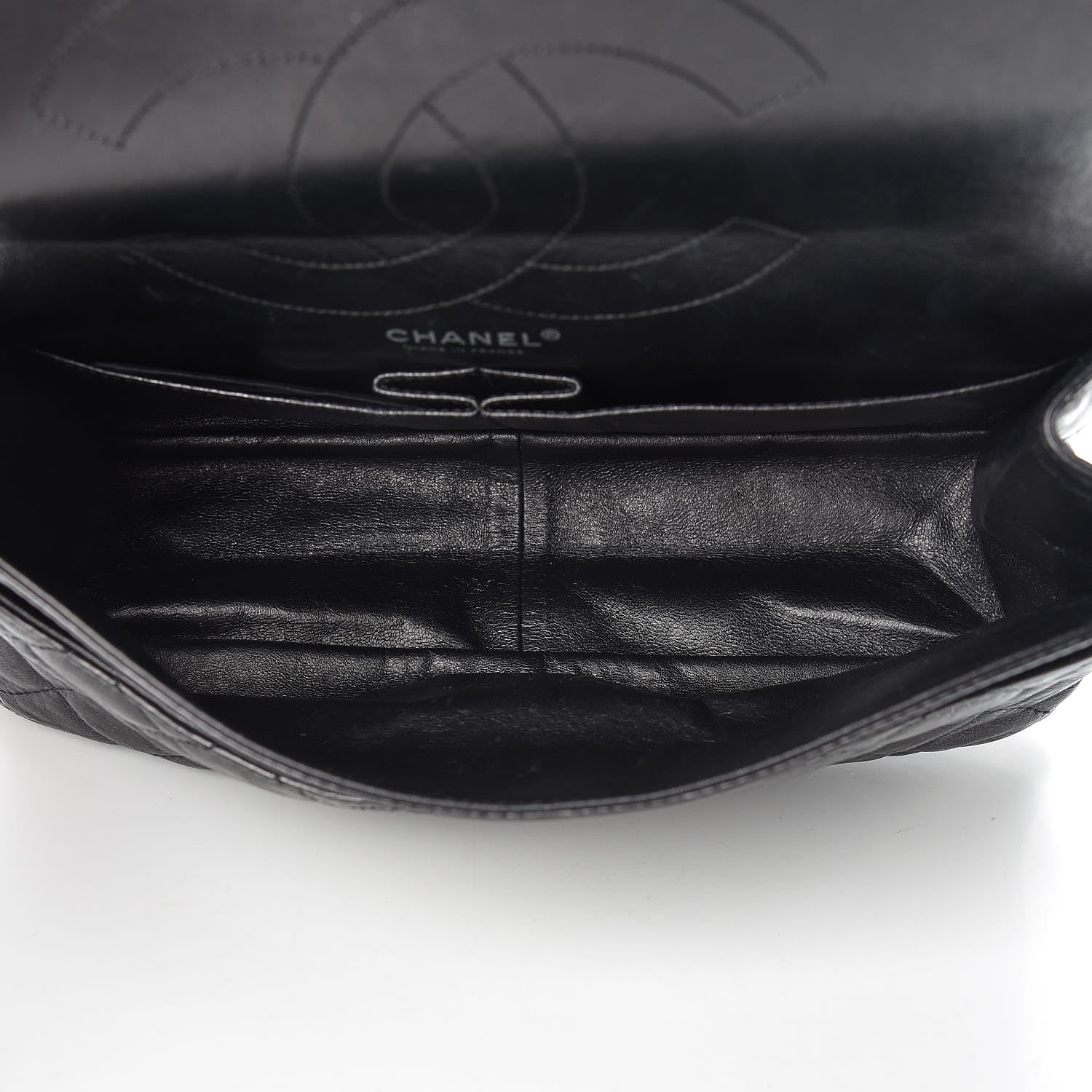 Chanel Metallic Aged Calfskin Quilted 2.55 Reissue 227 Flap So Black 6 of 24