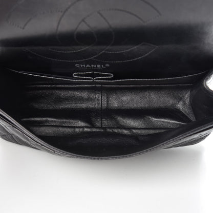 Chanel Metallic Aged Calfskin Quilted 2.55 Reissue 227 Flap So Black 6 of 24
