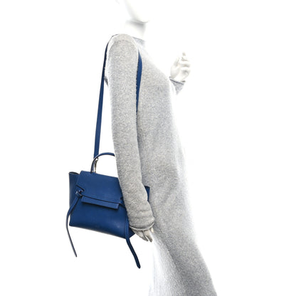 Celine Grained Calfskin Micro Belt Bag Indigo 2 of 11