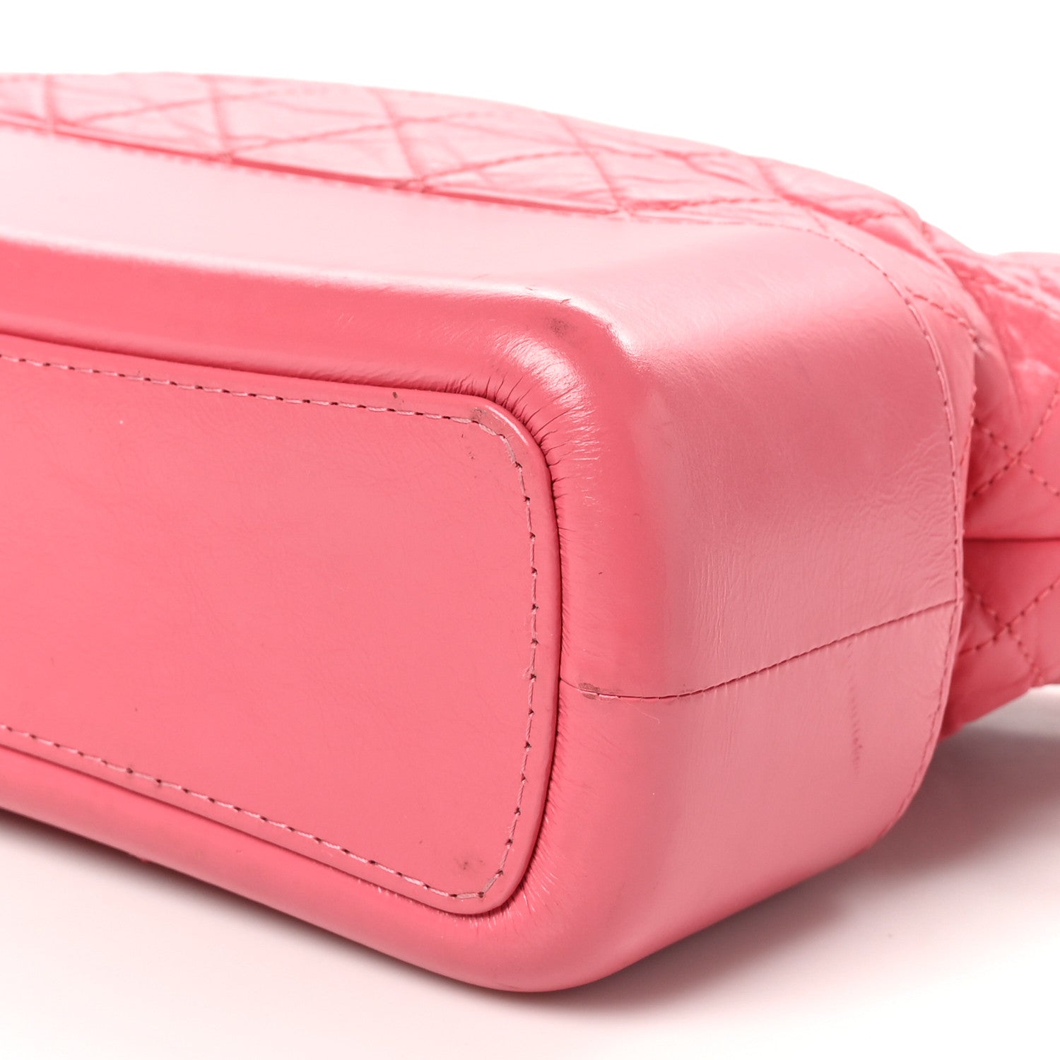 Chanel Aged Calfskin Quilted Medium Gabrielle Hobo Pink 10 of 10