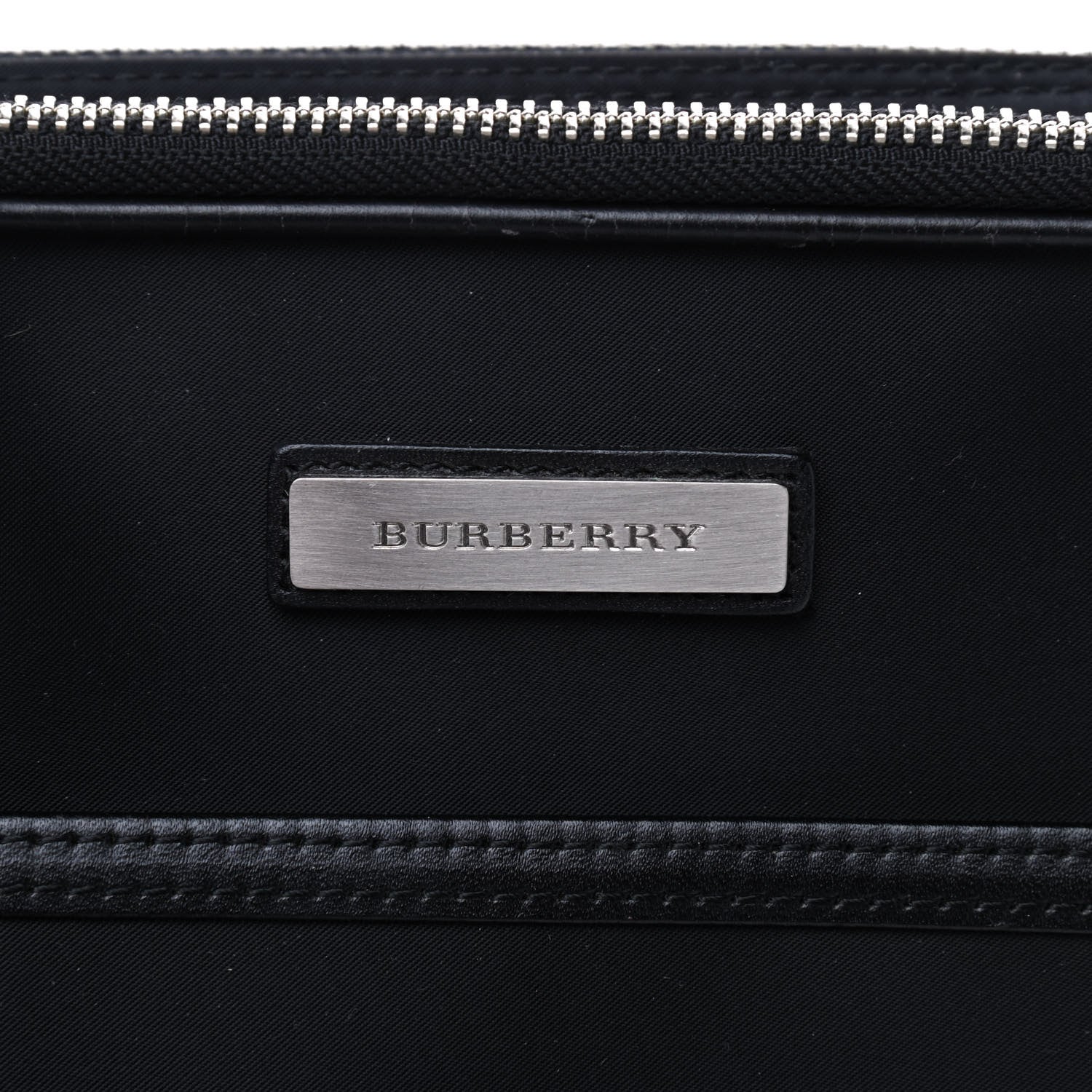 Burberry Nylon Zip Top Messenger Bag Black 7 of 7