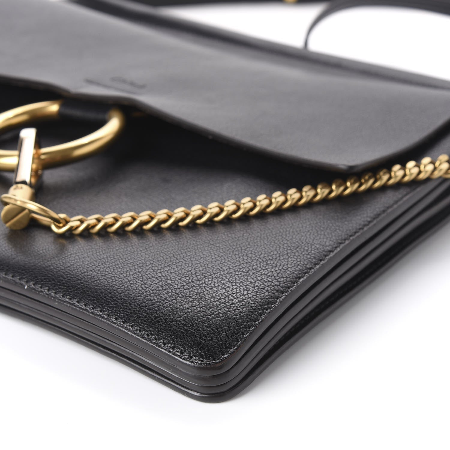 Chloe Calfskin Medium Faye Shoulder Bag Black 6 of 8