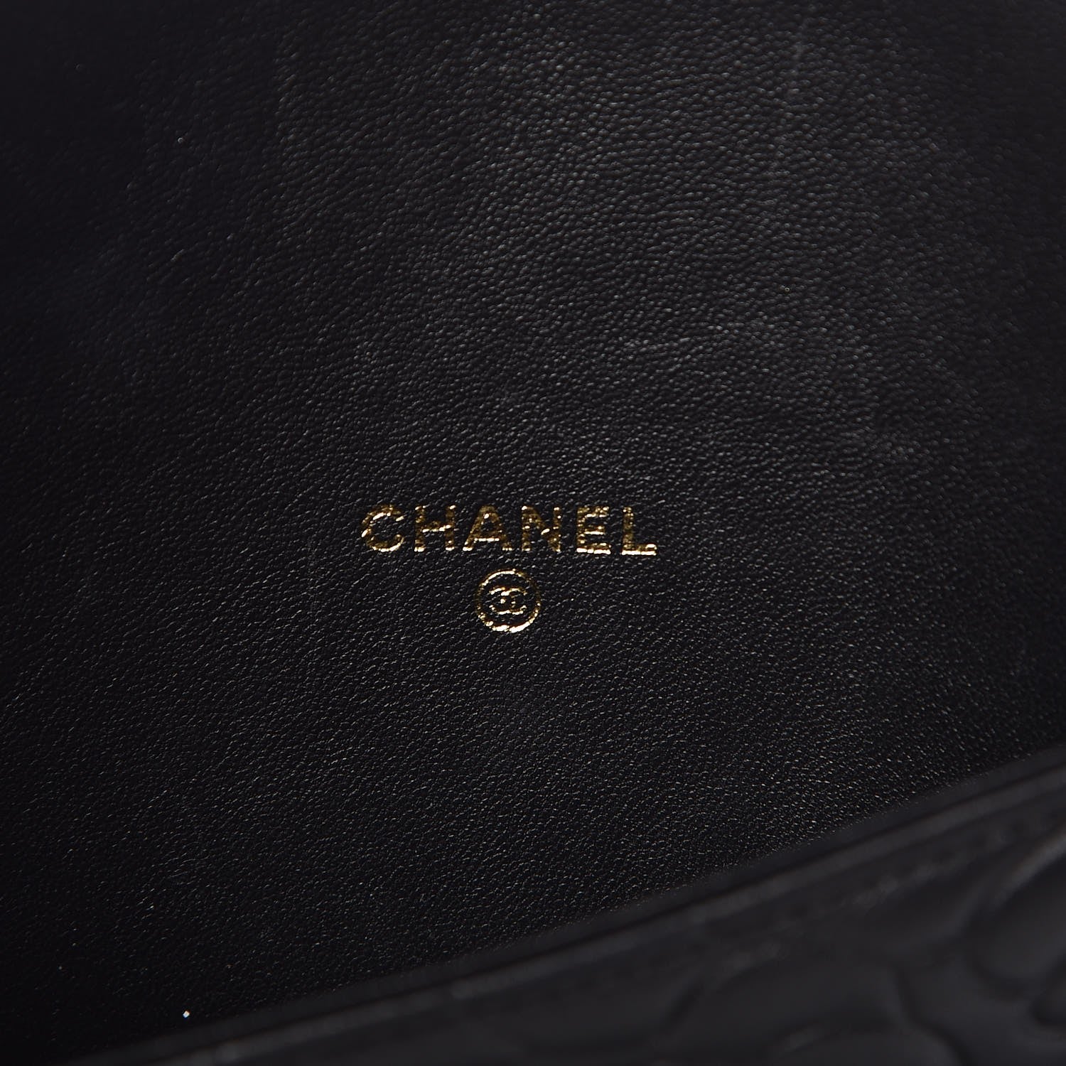 Chanel Lambskin Camellia Embossed iPad Case Black 6 of 8