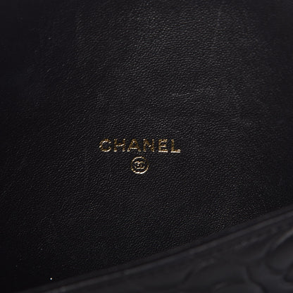 Chanel Lambskin Camellia Embossed iPad Case Black 6 of 8