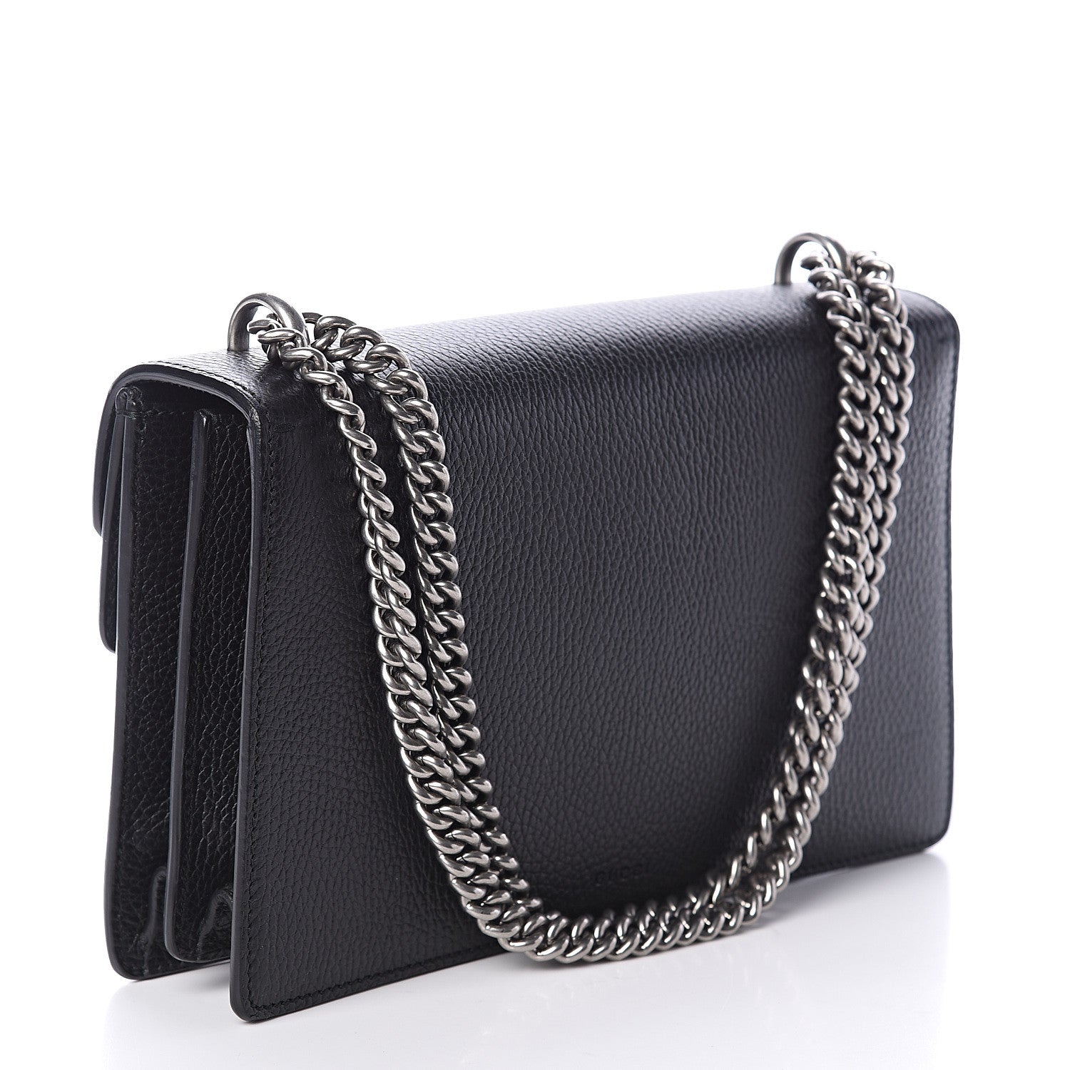 Gucci Pebbled Calfskin Small Dionysus Shoulder Bag Black 2 of 7