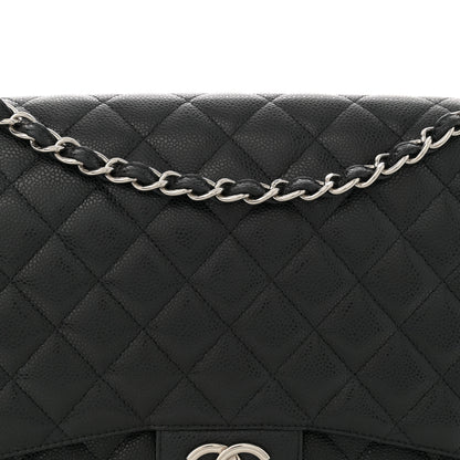 Chanel Caviar Quilted Maxi Double Flap Black 8 of 13