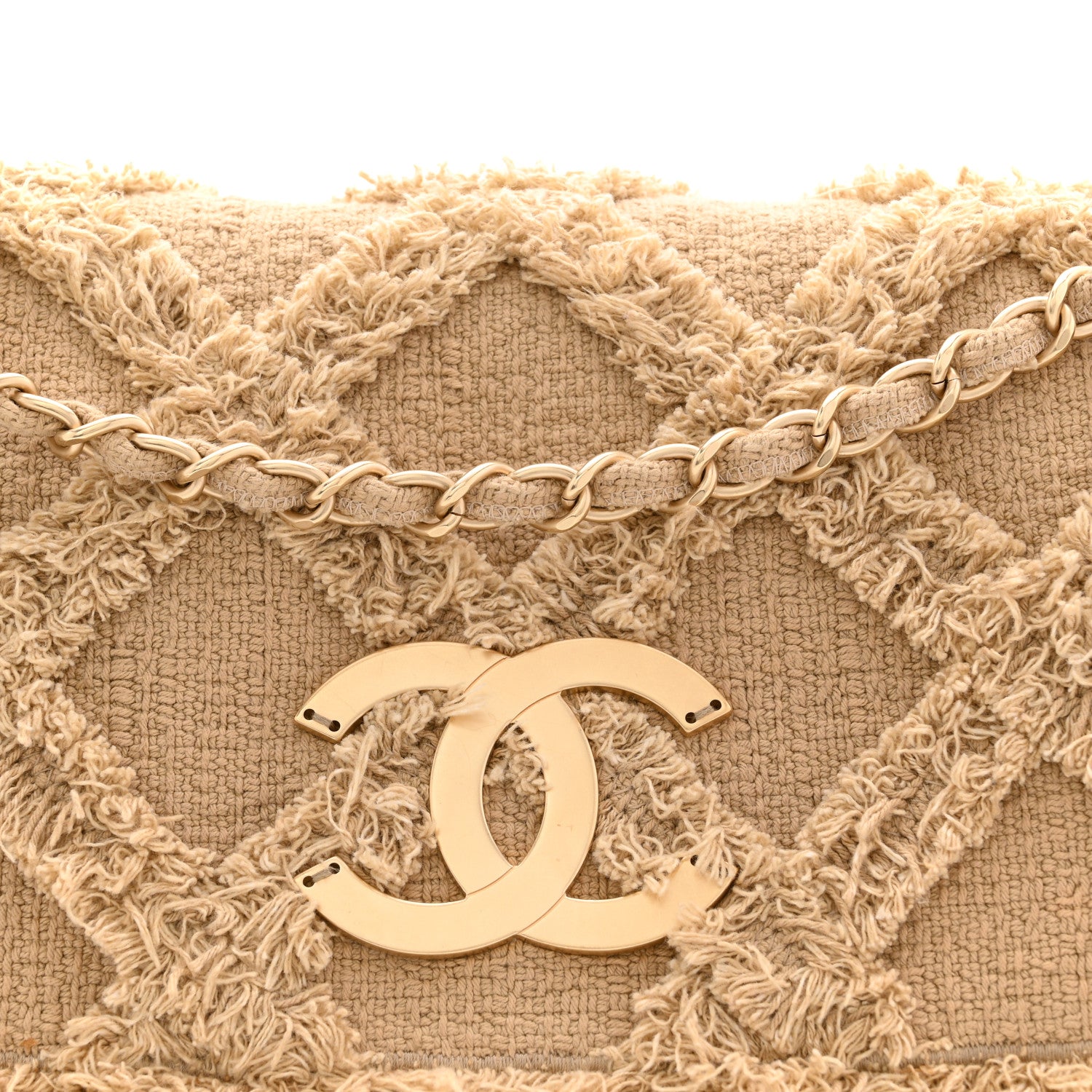 Chanel Tweed Nature Flap Dark Beige 1877320 – FASHIONPHILE